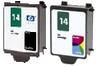 HP HP Ink Cartridges HP14 BLACK + HP14 COLOUR Reman